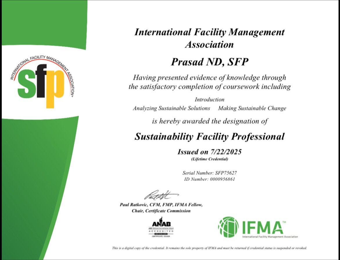 SFP - Sustainability Facility Professional